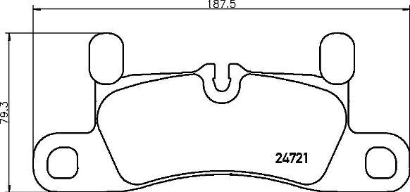 

Колодки торм.зад. PORSCHE CAYENNE, VW TOUAREG (7P5) 04/10> BREMBO