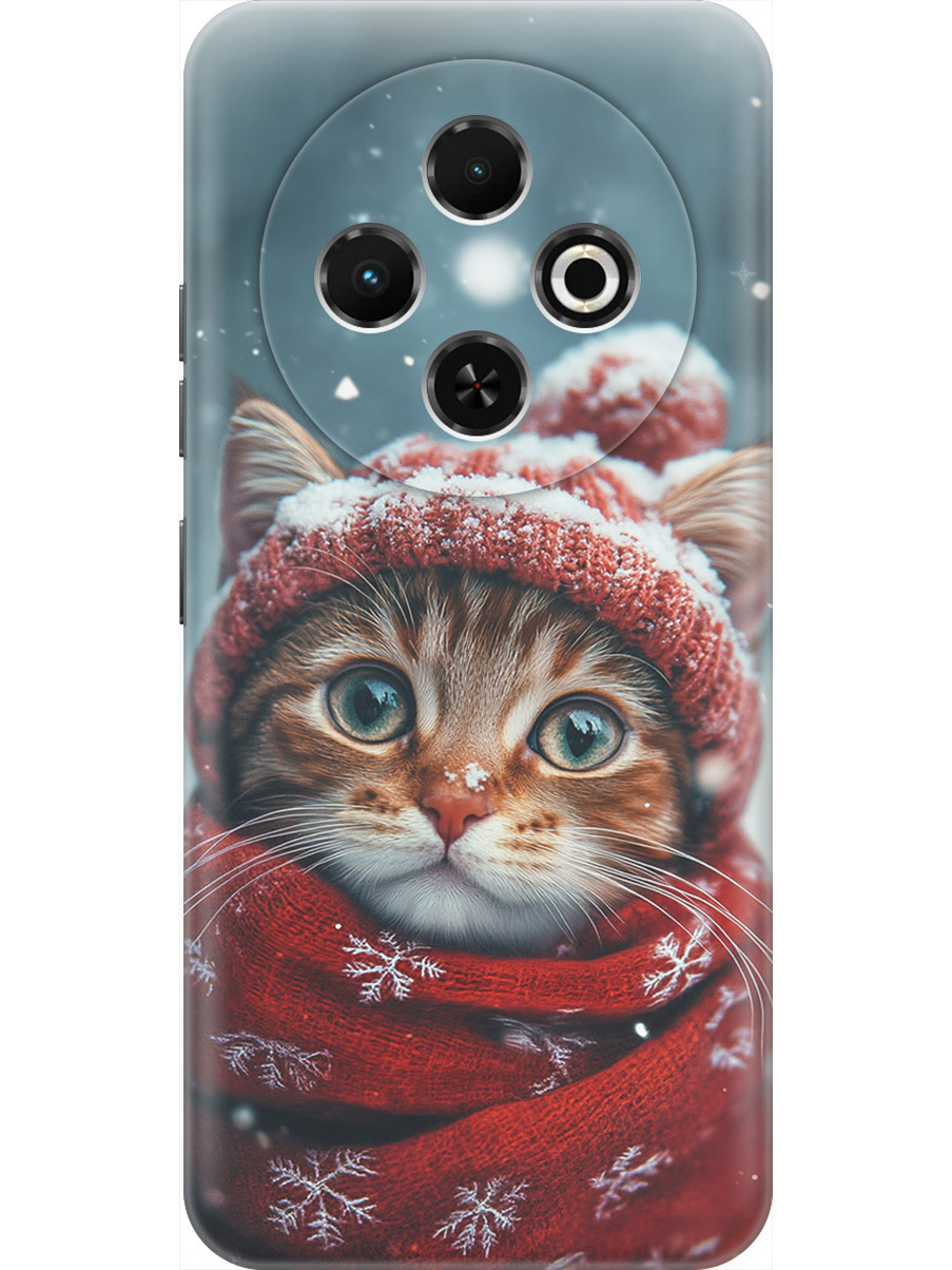 

Силиконовый чехол на Tecno Spark 30C с принтом "Котик и снегопад", Прозрачный;белый;желтый;красный;синий, 786716312