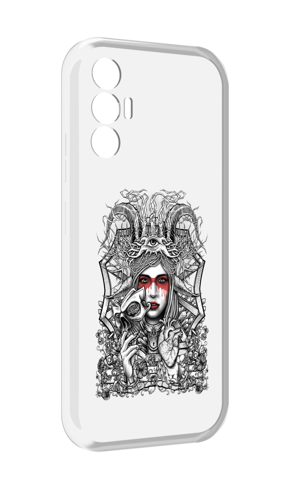 

Чехол MyPads грусная девушка для Tecno Pova 3, Прозрачный, Tocco