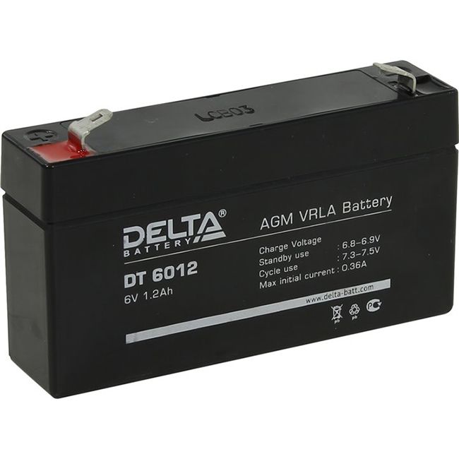 Аккумулятор для ИБП DELTA Corp. 1.2 А/ч 6 В (247)
