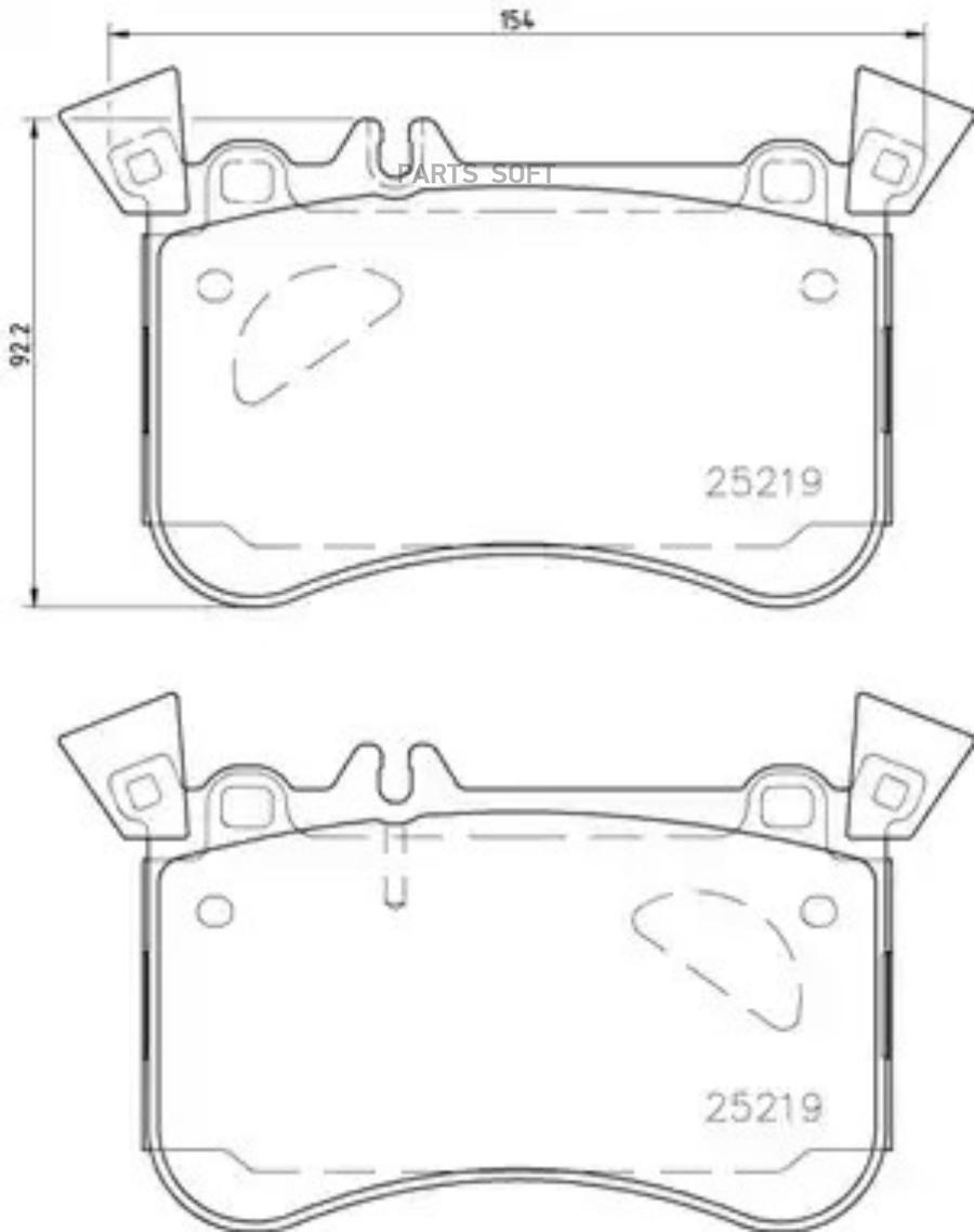 

Колодки торм.пер. MERCEDES-BENZ A/CLA/GLA-Class (W176/X117//C117/X156) 2.0 13-> BREMBO