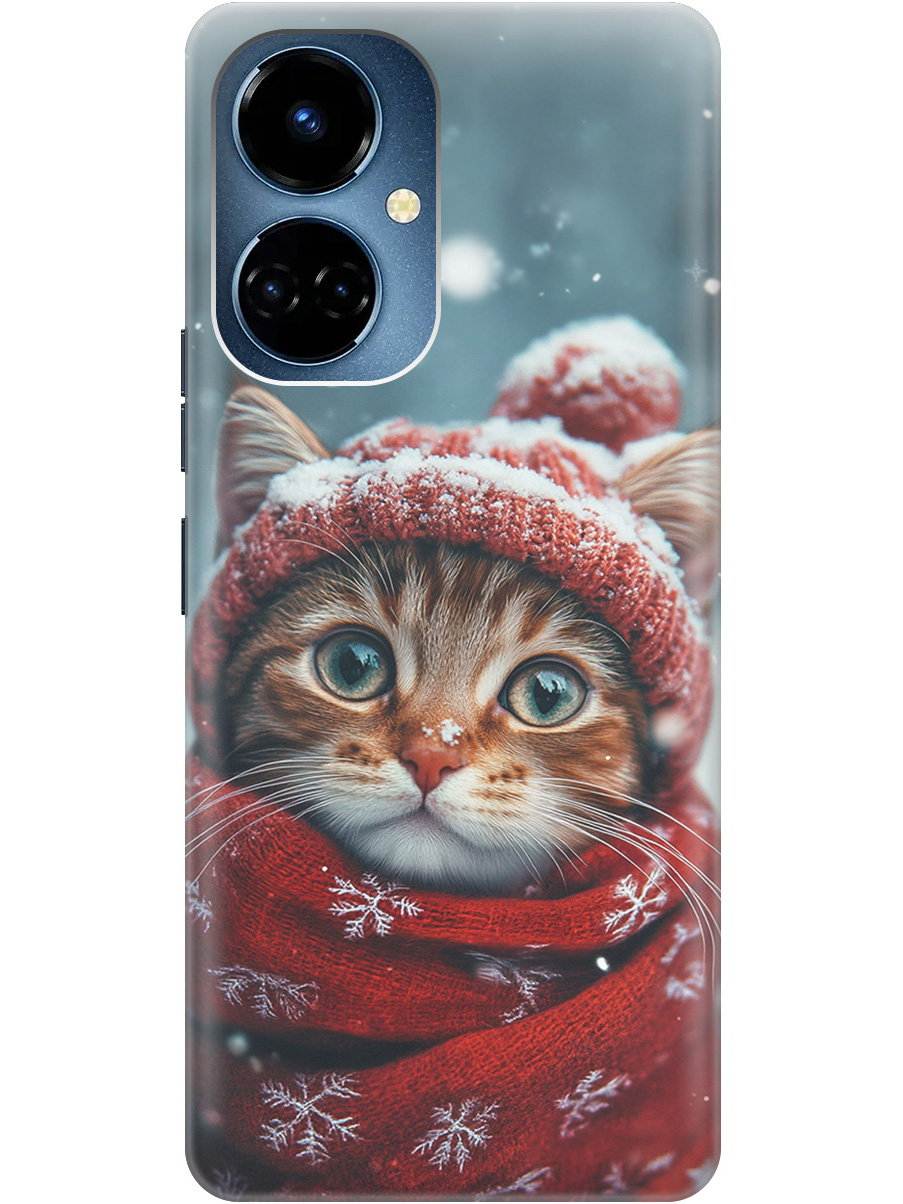 

Силиконовый чехол на Tecno Camon 19 / 19 Pro с принтом "Котик и снегопад", Прозрачный;белый;желтый;красный;синий, 778675812