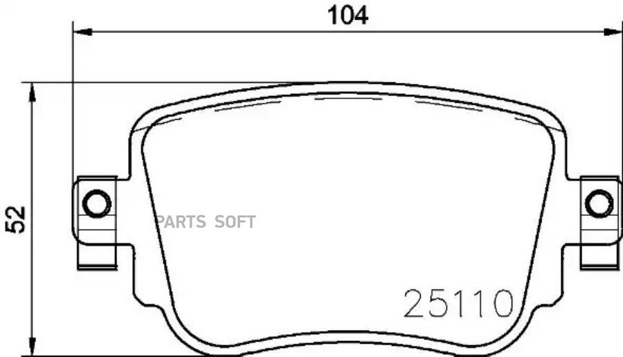 

Колодки торм.зад. AUDI A1/ Q3 (8U) 2.0 10->, SEAT Alhambra /Leon (5F1,5F5,5F8) 1.2- BREMBO