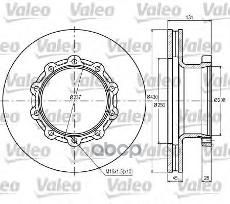 

Диск Тормозной Valeo 187070