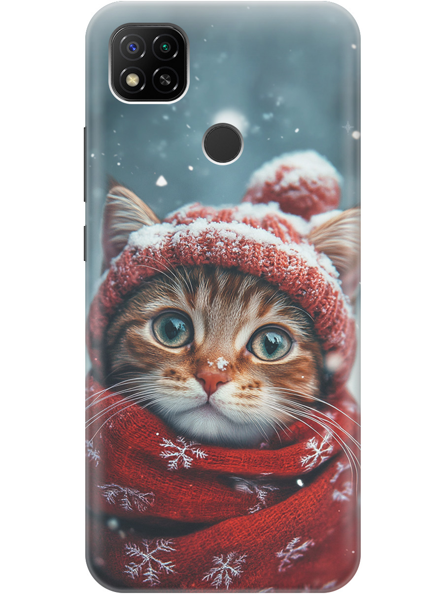 

Силиконовый чехол на Xiaomi Redmi 10A / 9C с принтом "Котик и снегопад", Прозрачный;белый;желтый;красный;синий, 723311712