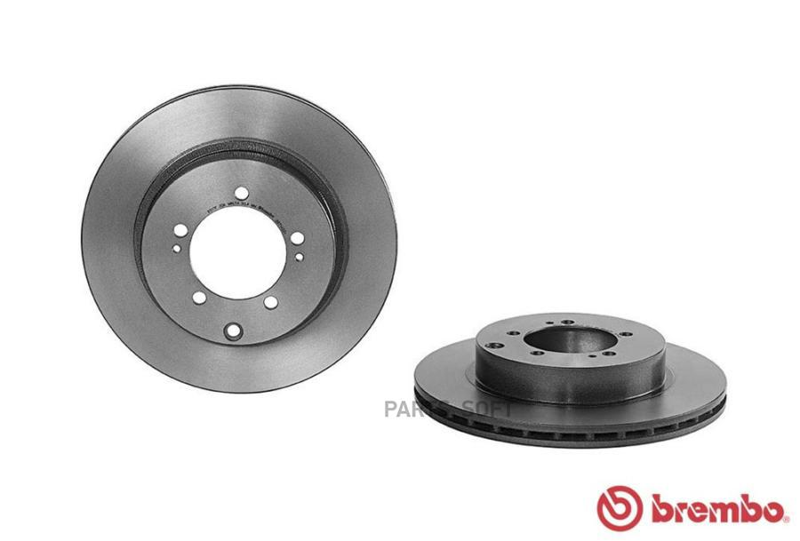 

BREMBO Диск торм. зад. вент.[300x22] 5 отв. MITSUBISHI Lancer EVO 98-05