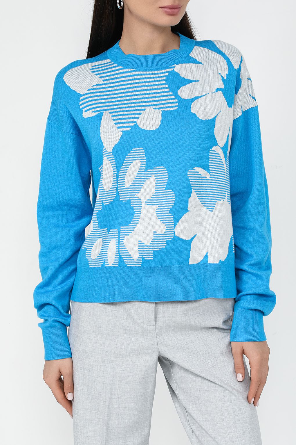 

Джемпер женский Esprit Casual 014EE1I314 синий XL, 014EE1I314