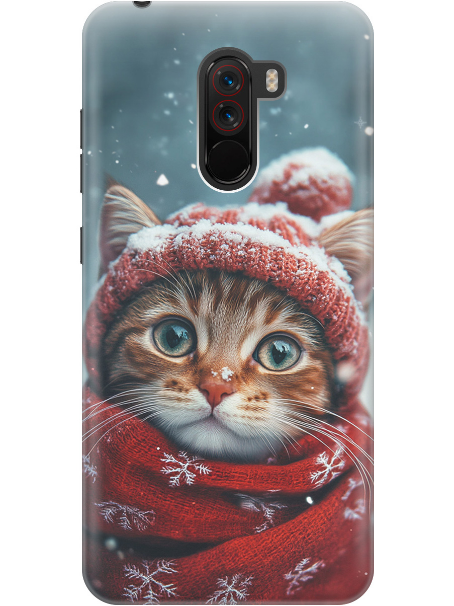 

Силиконовый чехол на Xiaomi Pocophone F1 с принтом "Котик и снегопад", Прозрачный;белый;желтый;красный;синий, 719373312