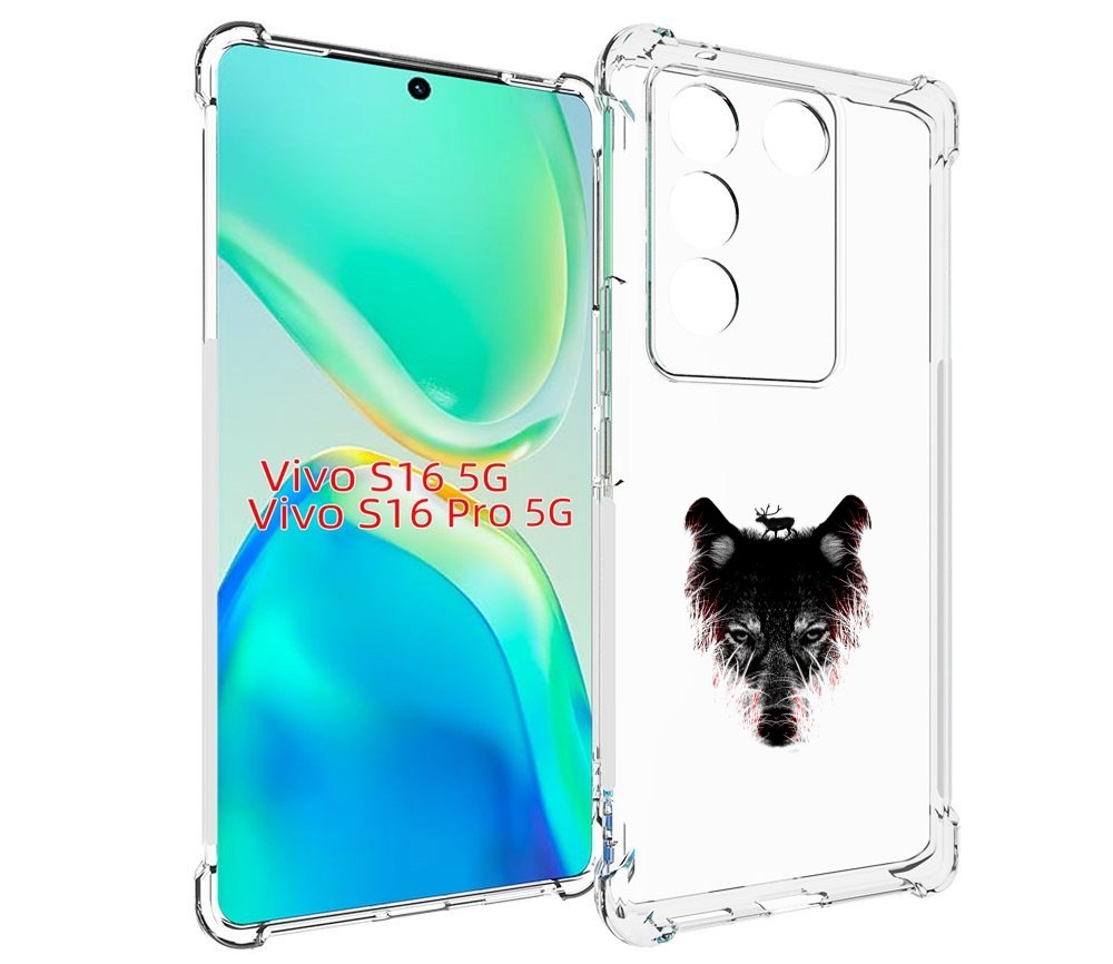 

Чехол MyPads волк в траве для Vivo S16 5G / S16 Pro 5G / V27 / V27 Pro, Tocco