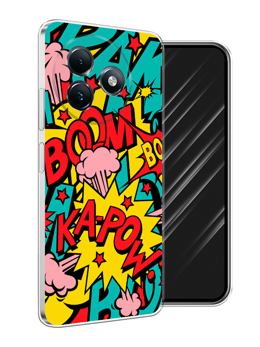 

Чехол Awog на Itel S24 "Постер pop art", Бирюзовый;желтый;красный, 3202050-1