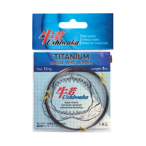 

Поводковый материал Ushiwaka Titanium Single Wire Leader (13кг 5м)