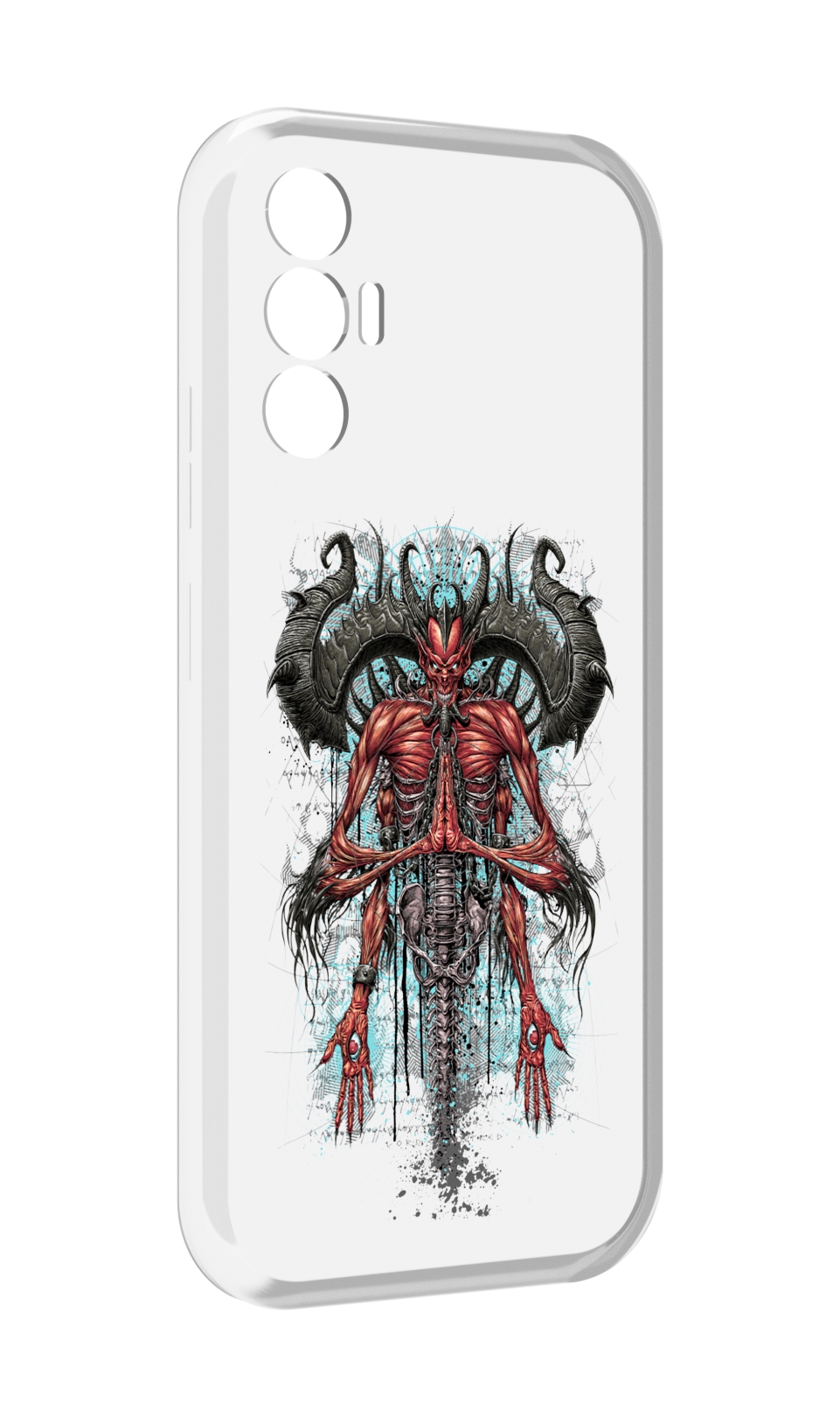 

Чехол MyPads дьявол для Tecno Pova 3, Прозрачный, Tocco