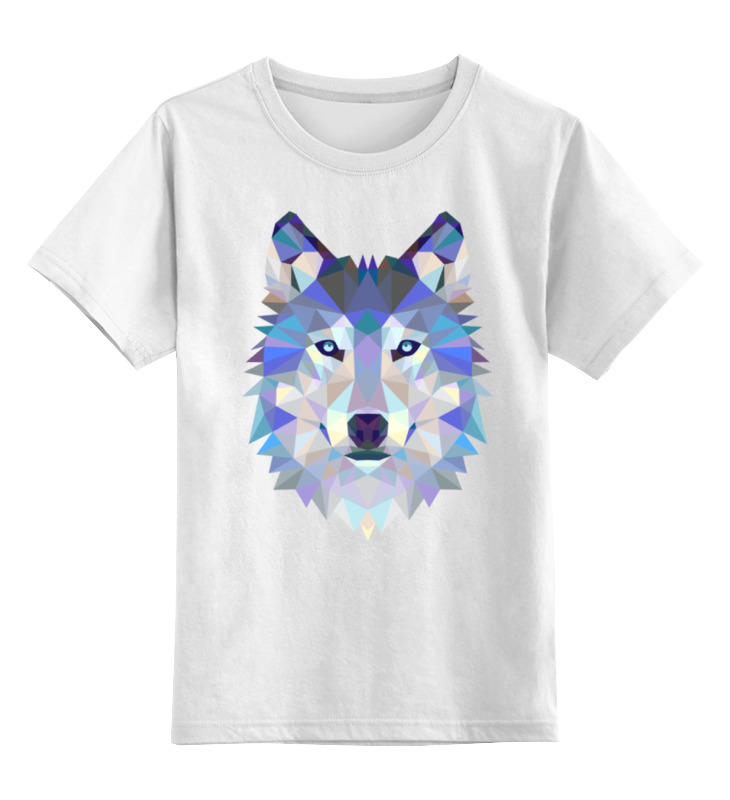 

Футболка детская Printio Wolf (волк) цв. белый р. 152, Wolf (волк)