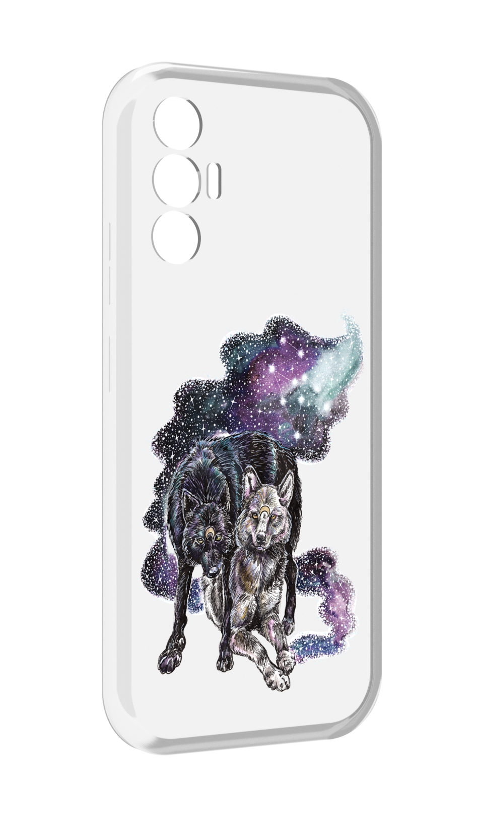 

Чехол MyPads звездные волки для Tecno Pova 3, Прозрачный, Tocco