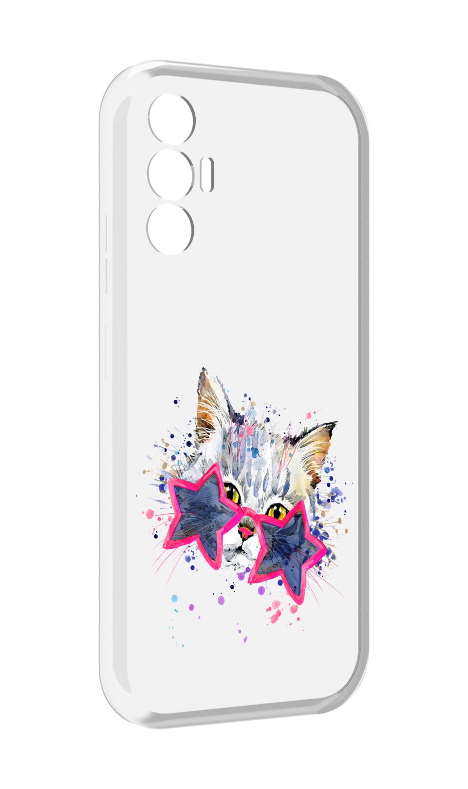 

Чехол MyPads звездные очки для Tecno Pova 3, Прозрачный, Tocco