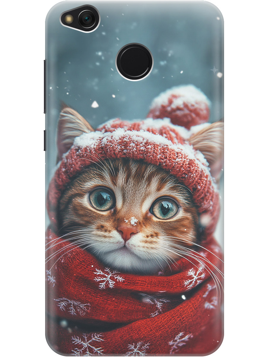 

Силиконовый чехол на Xiaomi Redmi 4X с принтом "Котик и снегопад", Прозрачный;белый;желтый;красный;синий, 714398812