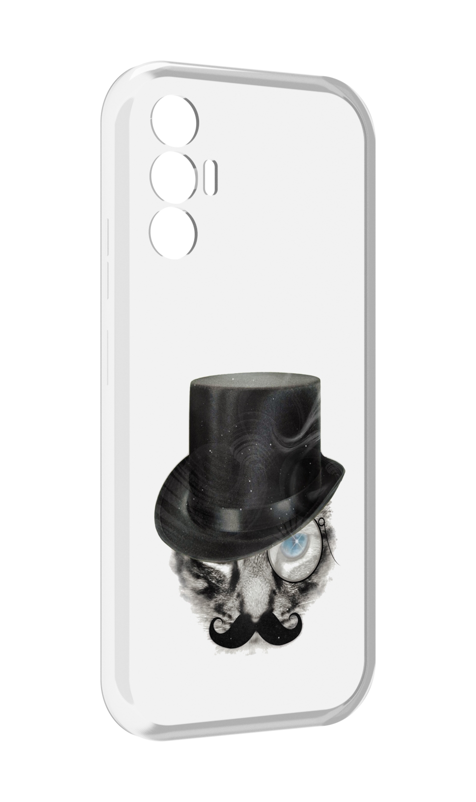 

Чехол MyPads интелегентный кот для Tecno Pova 3, Прозрачный, Tocco