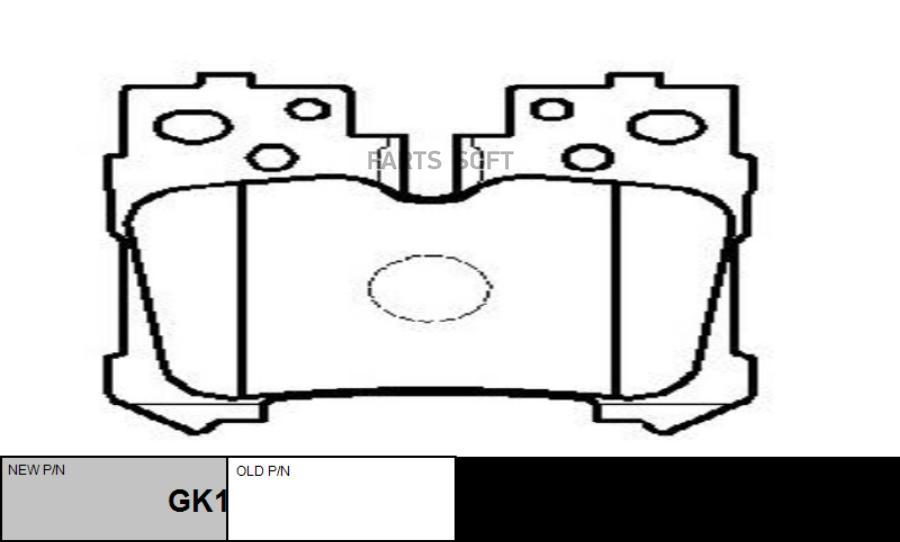 

Колодки Тормозные Ctr Gk1188 Ctr GK1188