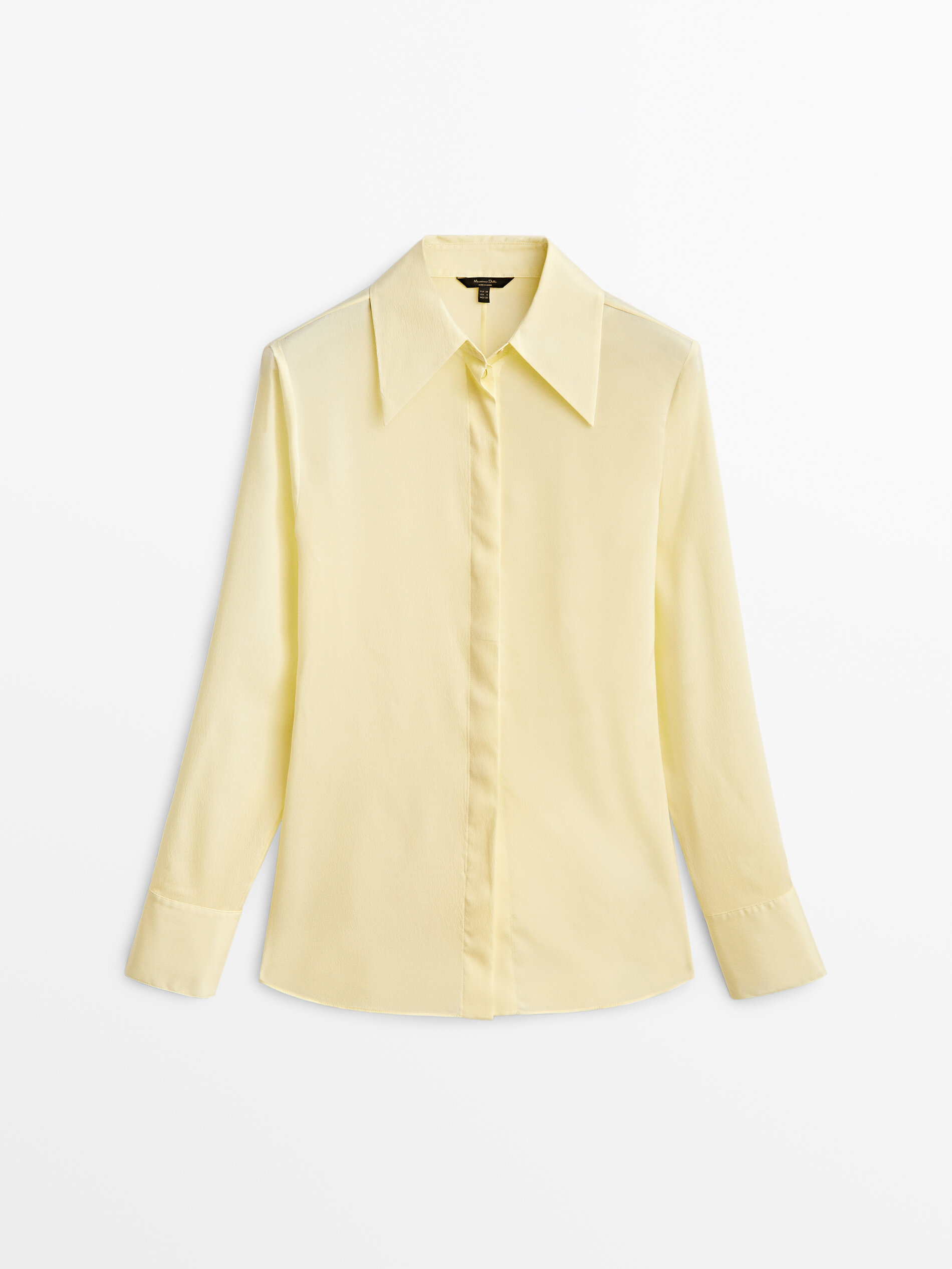 

Блуза женская Massimo Dutti 05140532300 желтая 34, 05140532300
