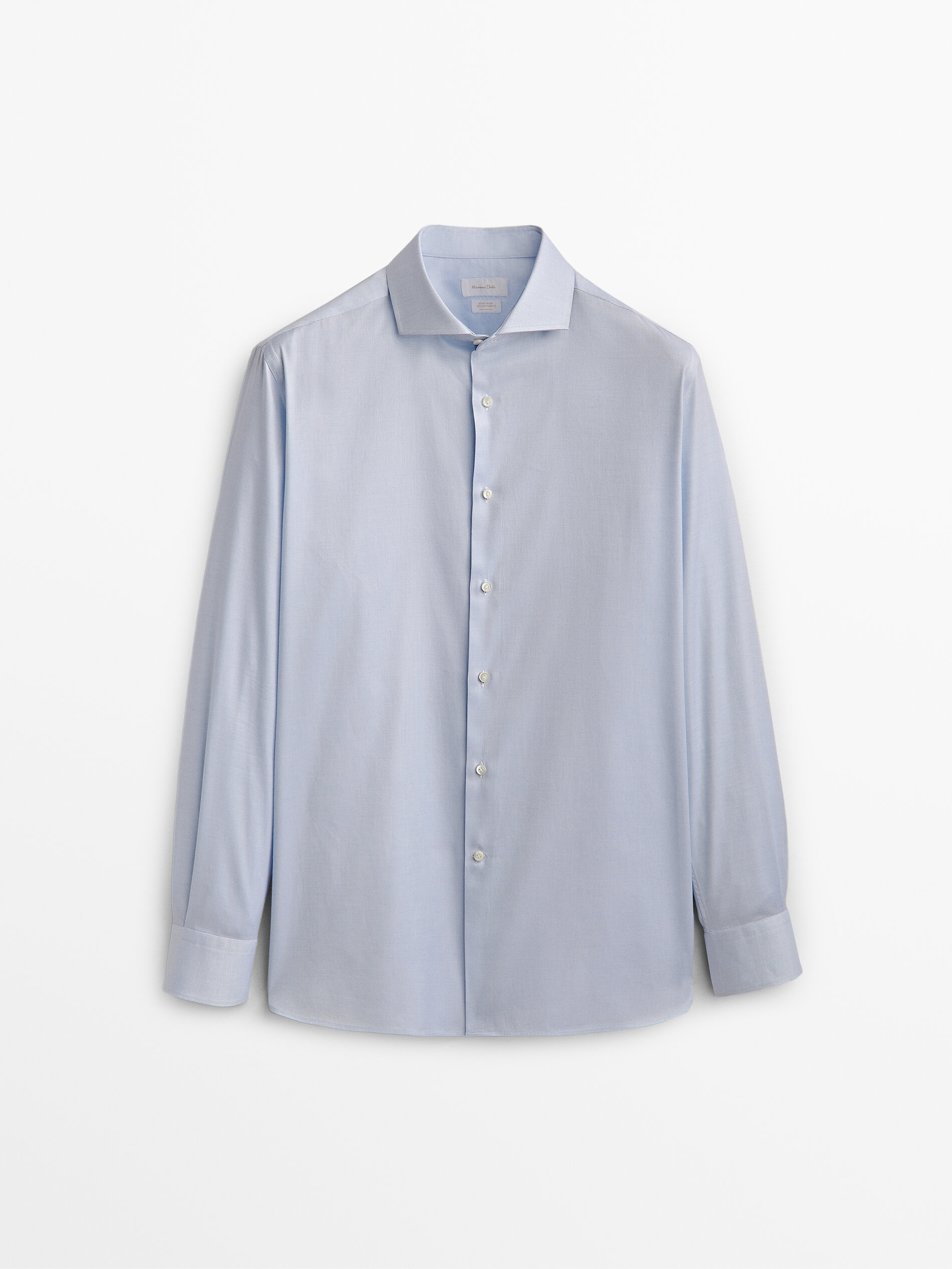 

Рубашка мужская Massimo Dutti 00110550403 голубая 38, 00110550403