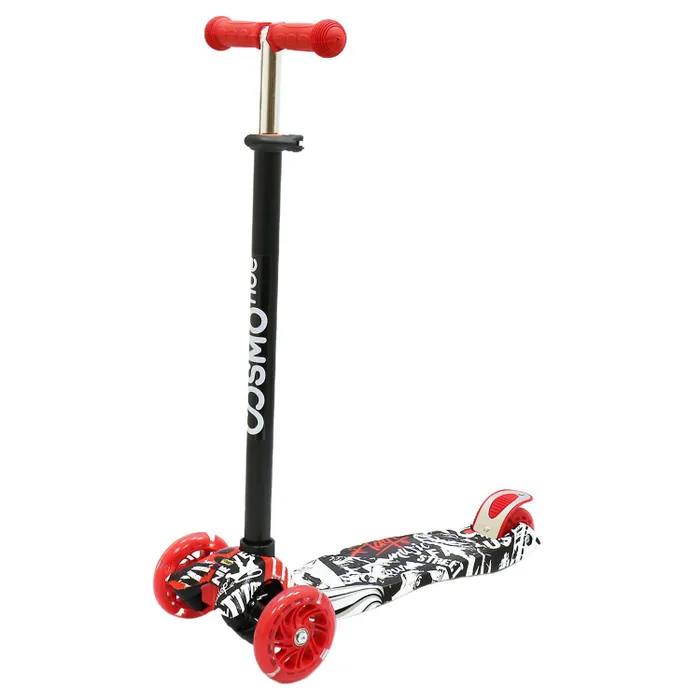 

Самокат-кикборд COSMO RIDE FUNNY S910W черно-белый