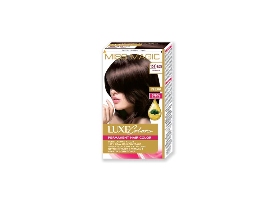 

Краска Miss Magic Luxe Colors для волос 106 6.75 каштановый, Коричневый