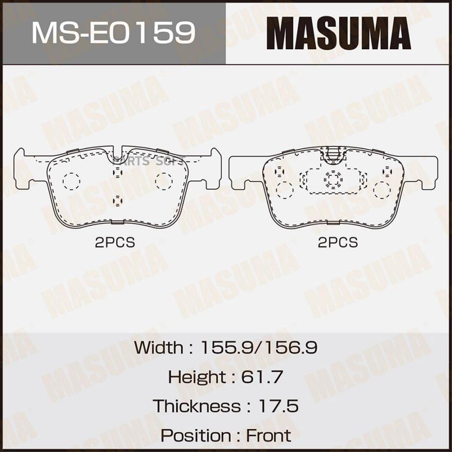 

Комплект тормозных колодок Masuma mse0159