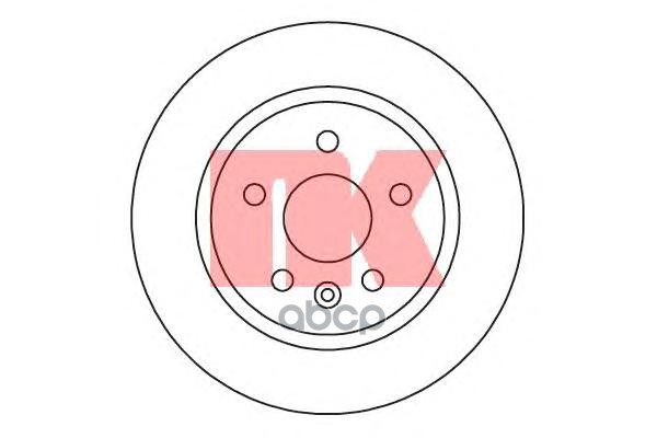 

205014Nк_Диск Тормозной Задний Ореl Аstrа J 1.4-1.8/1.3-2.0Сdтi/2.0Сdi 05> NK 205014