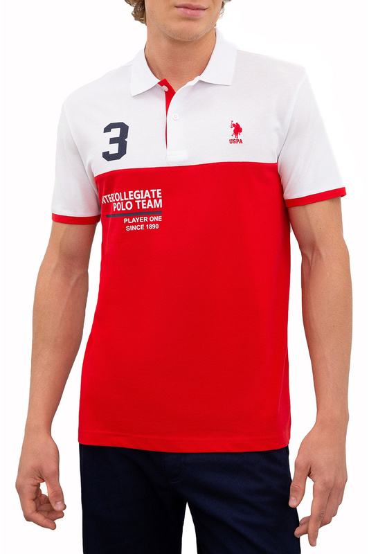 фото Футболка-поло мужская g081gl0110t-sandre u.s. polo assn. белая m