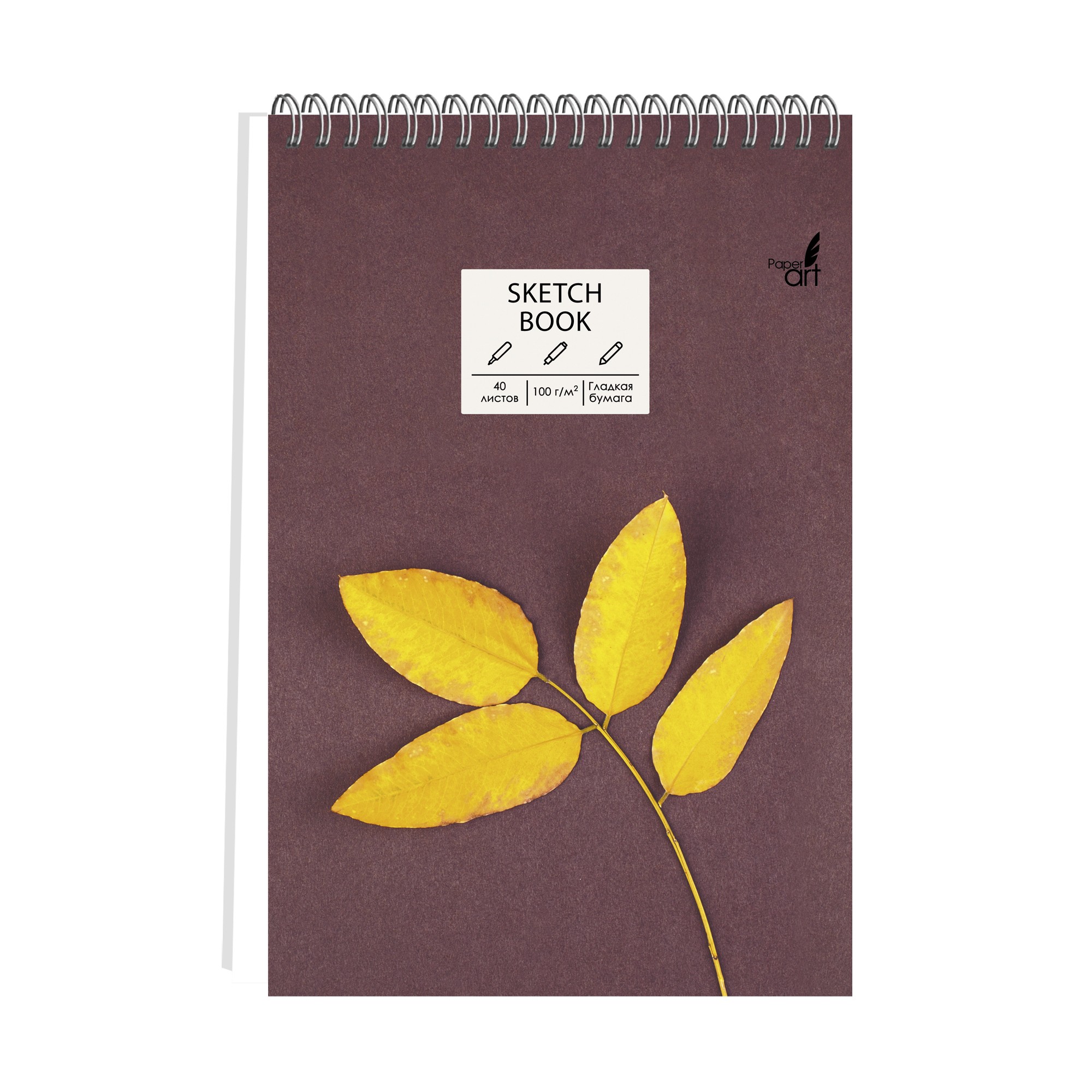 

Скетчбук Paper Art SKETCHBOOK. New life (А5,40л,100 г/м2,евроспираль) ТС5404830