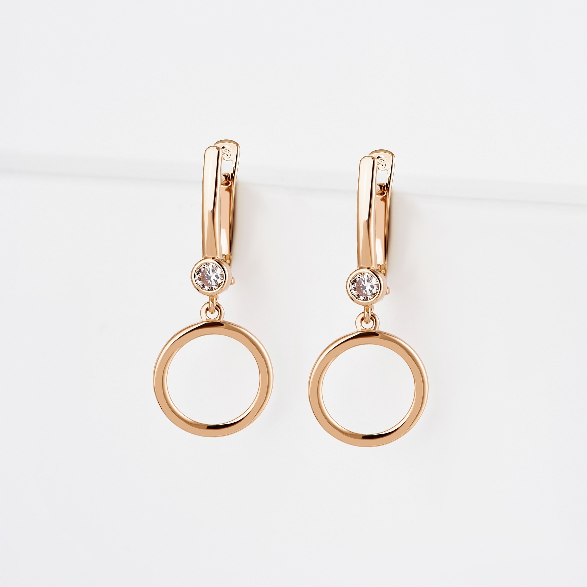 

Серьги женские из золота НАШЕ ЗОЛОТО ДИ028288, фианит, ДИ028288