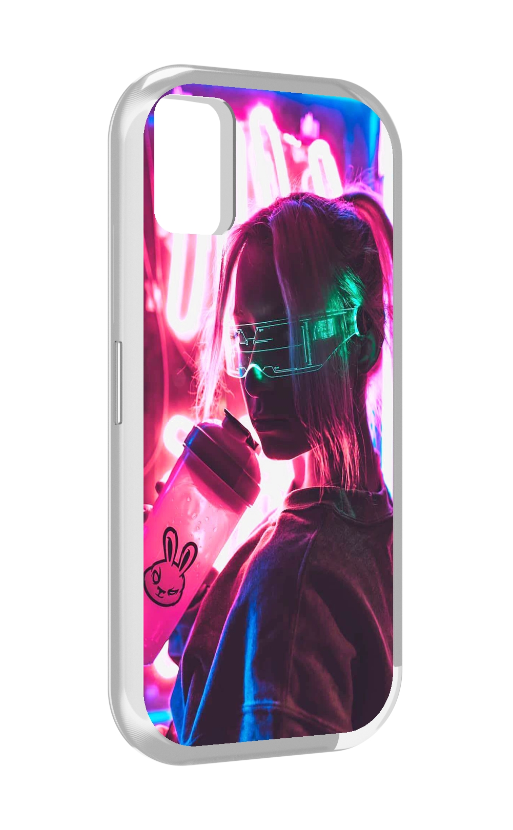 

Чехол MyPads девушка неоновый фон женский для UMIDIGI A11, Прозрачный, Tocco