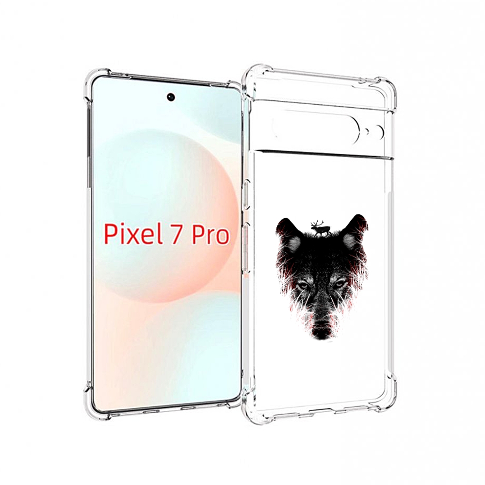 

Чехол Mypads Волк В Траве Для Google Pixel 7 Pro, Прозрачный, Tocco