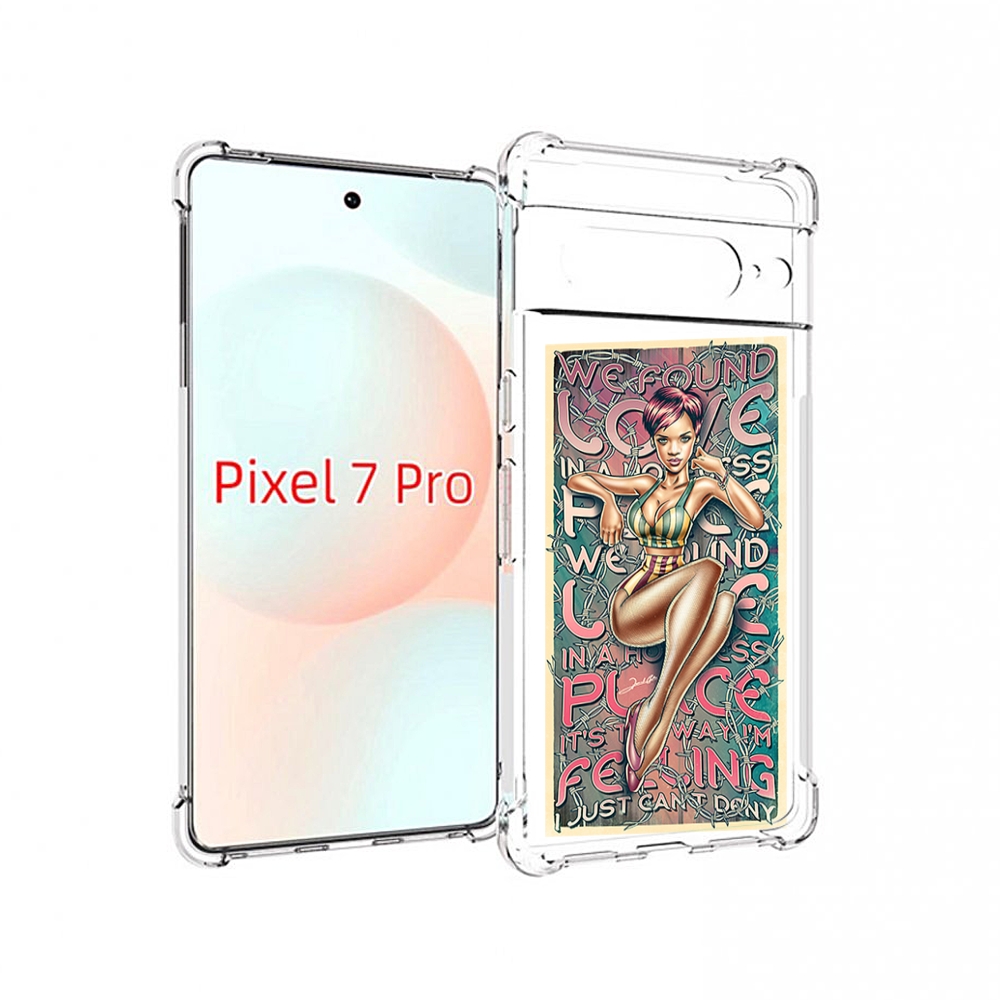 

Чехол Mypads Постер-Рианна Для Google Pixel 7 Pro, Прозрачный, Tocco