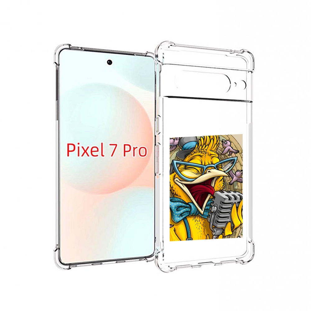 

Чехол Mypads Поющая Птичка Для Google Pixel 7 Pro, Прозрачный, Tocco
