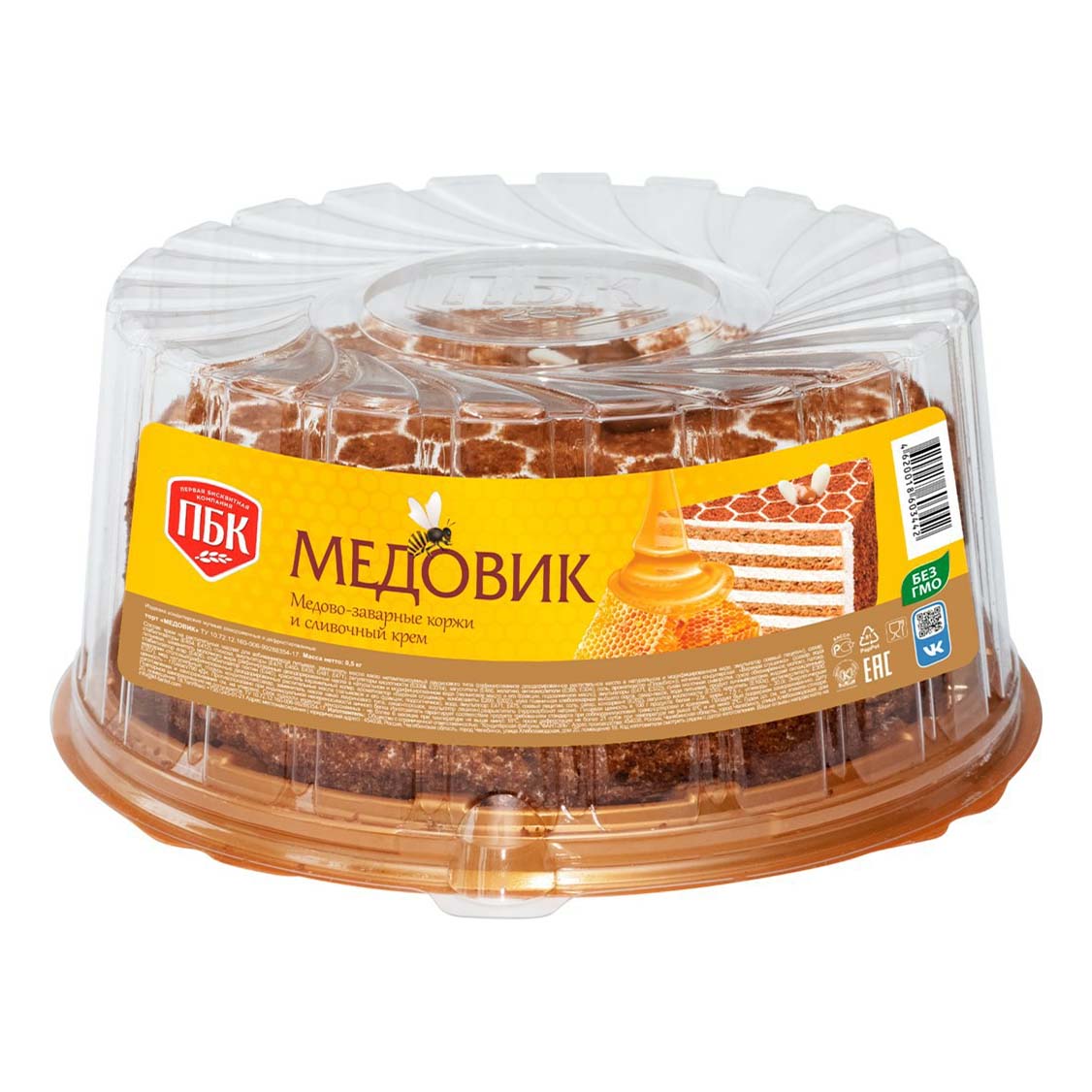 

Торт Первая бисквитная компания Медовик 500 г