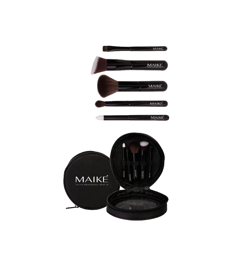 фото Maike make up brush set - косметичка-набор кистей для макияжа nobrand