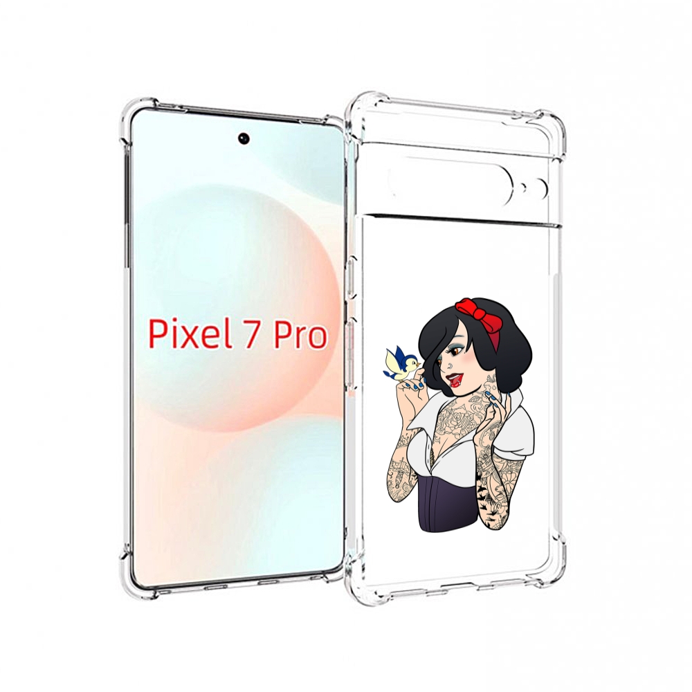 

Чехол Mypads Принцесса-Тату Женский Для Google Pixel 7 Pro, Прозрачный, Tocco