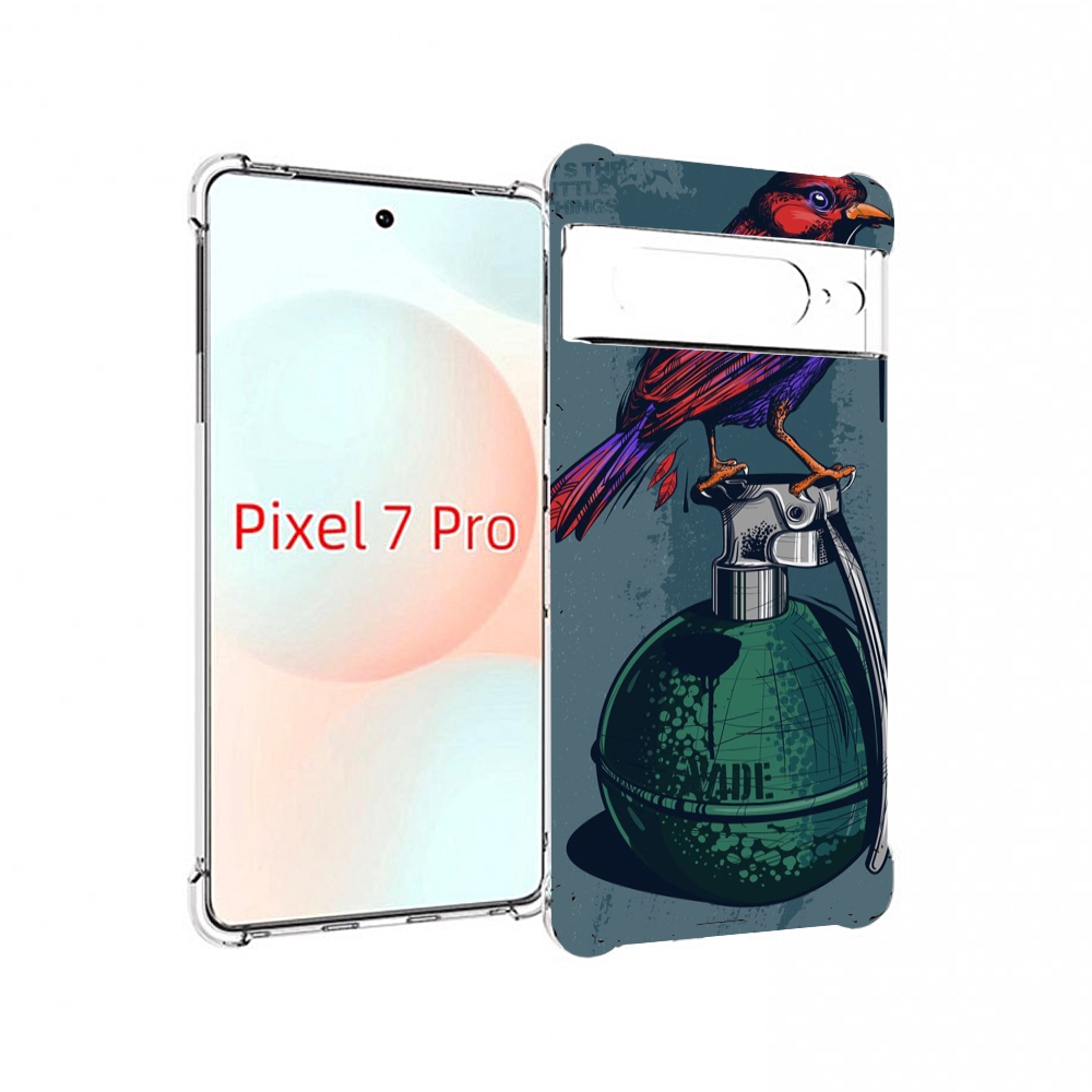

Чехол Mypads Птица С Гранатой Для Google Pixel 7 Pro, Прозрачный, Tocco