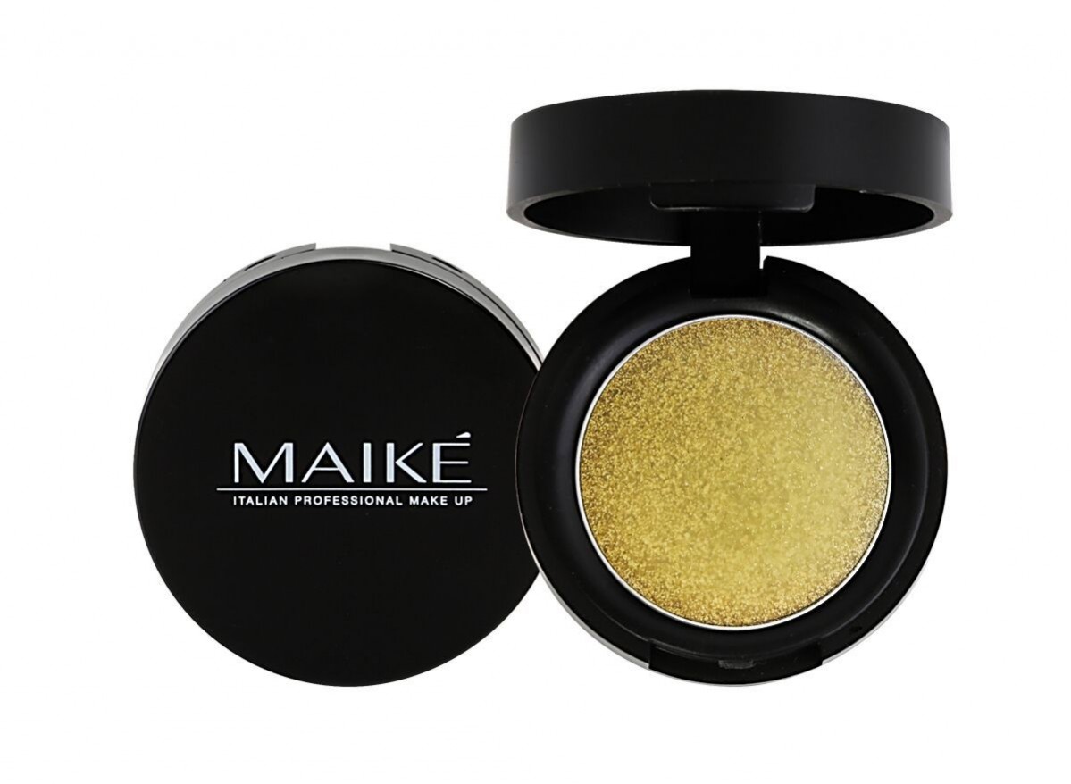 

Компактные метализированные тени для век MAIKE 14 Gold Glitter