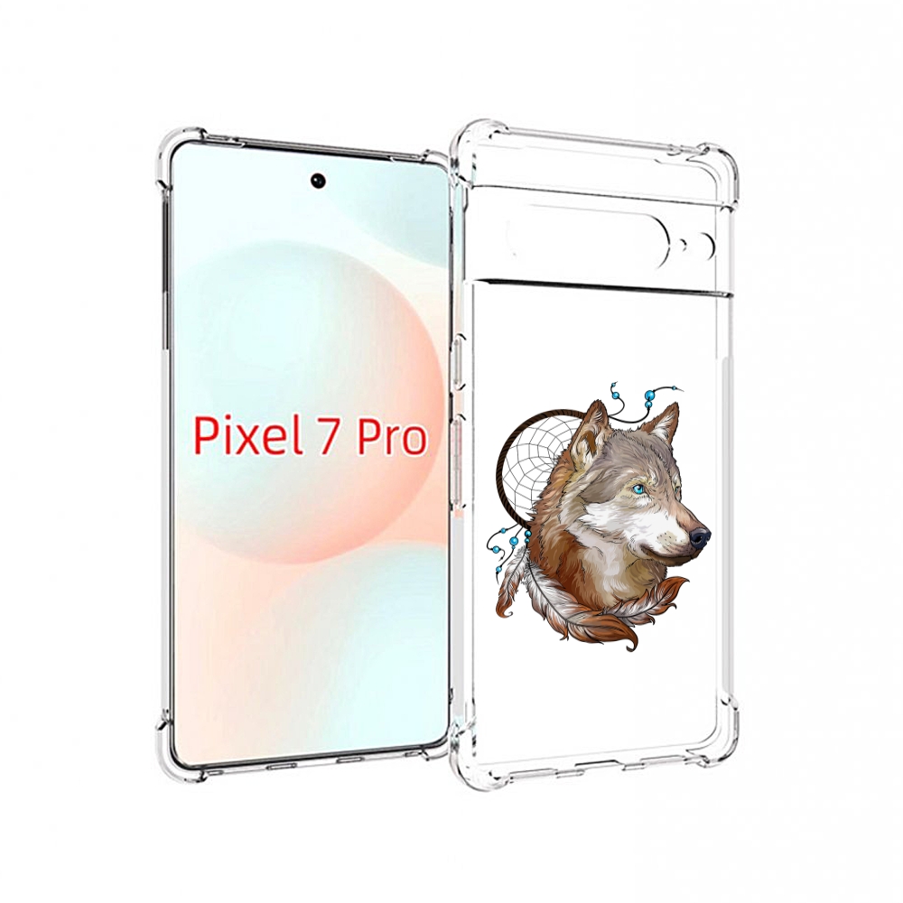

Чехол Mypads Волк И Ловец Снов Для Google Pixel 7 Pro, Прозрачный, Tocco