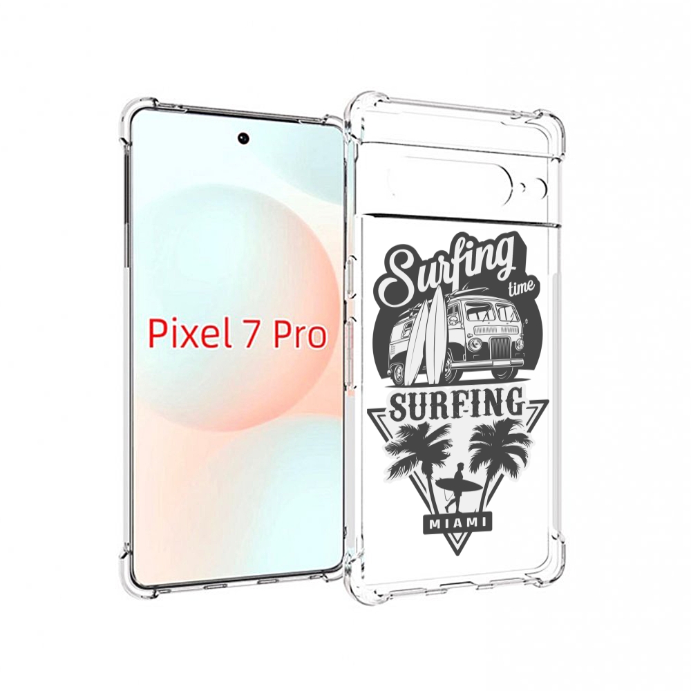 

Чехол Mypads Путешествие-На-Фургочике Для Google Pixel 7 Pro, Прозрачный, Tocco