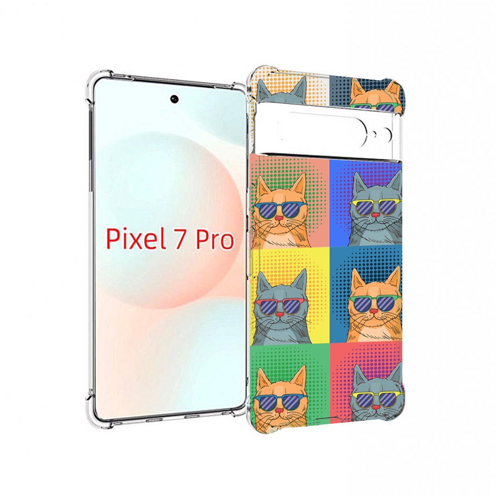 

Чехол Mypads Разноцветные-Коты Для Google Pixel 7 Pro, Прозрачный, Tocco