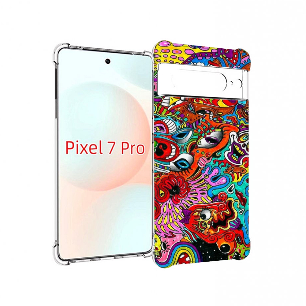 

Чехол Mypads Разные Абстракции Яркие Для Google Pixel 7 Pro, Прозрачный, Tocco