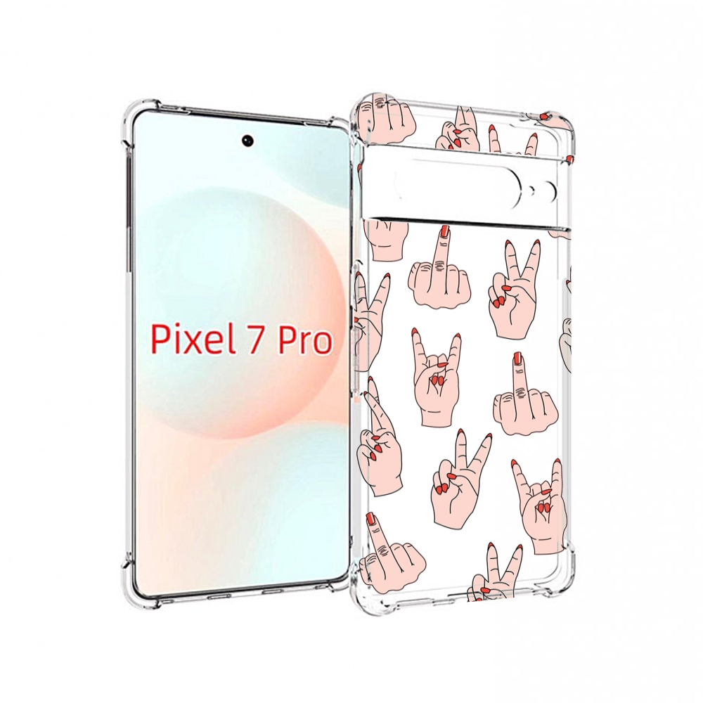 

Чехол Mypads Разные-Ручки Для Google Pixel 7 Pro, Прозрачный, Tocco
