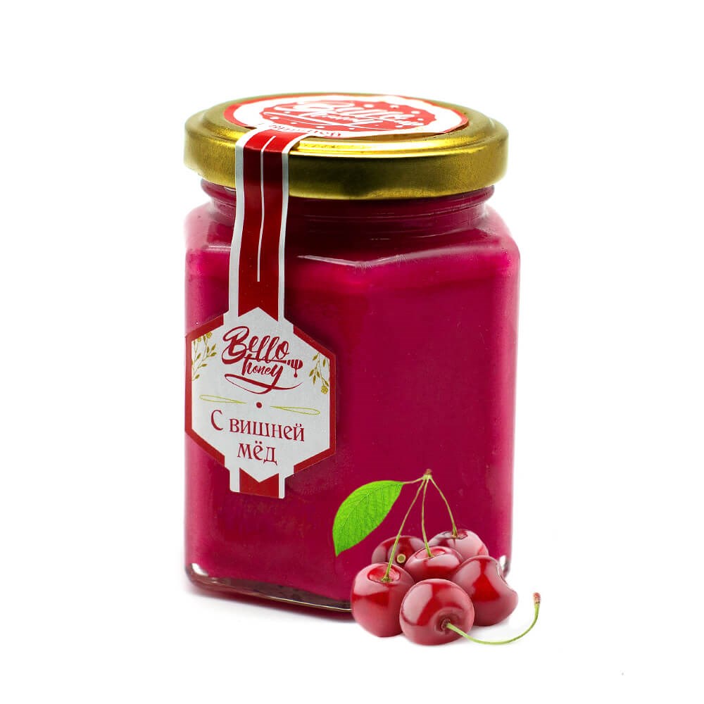 

Крем-мёд с вишней Bello Honey (200мл)