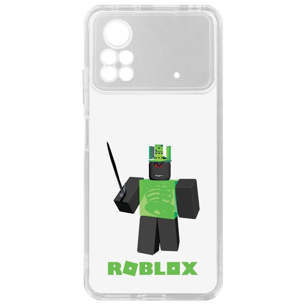 

Чехол-накладка Кейс Roblox-1x1x1x1x1 для Poco X4 Pro 5G, Прозрачный