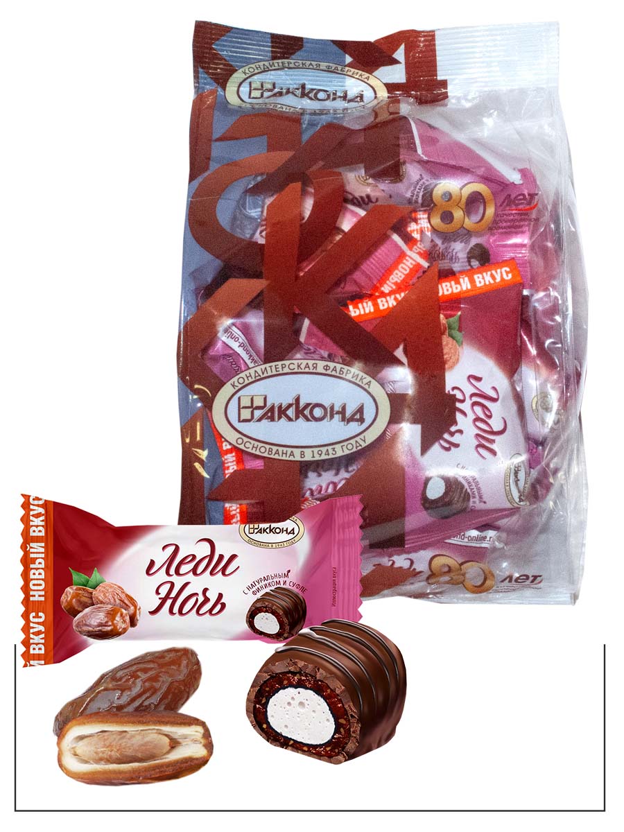 

Конфеты Акконд Леди ночь с финиками, 500 г, 181851063