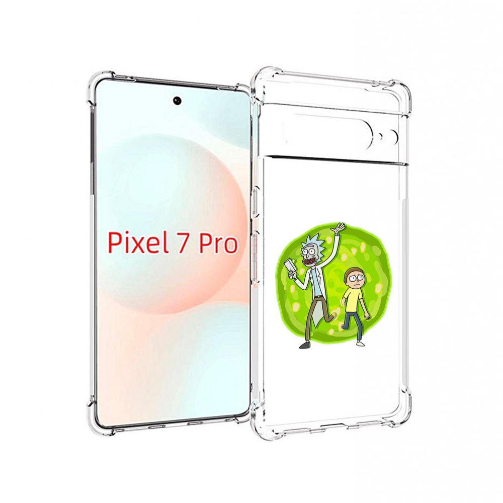 

Чехол Mypads Рик-И-Морти-В-Кружке Для Google Pixel 7 Pro, Прозрачный, Tocco