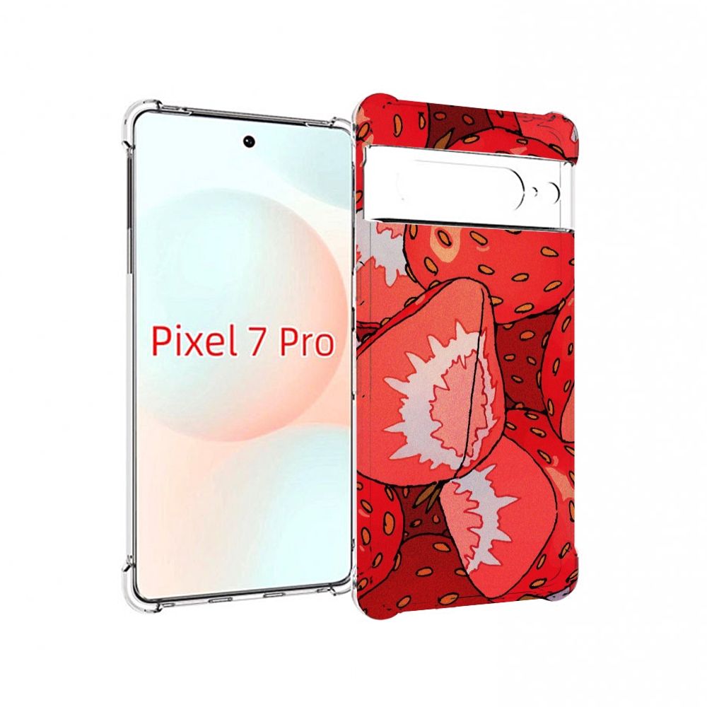 

Чехол Mypads Рисованная-Клубника Для Google Pixel 7 Pro, Прозрачный, Tocco